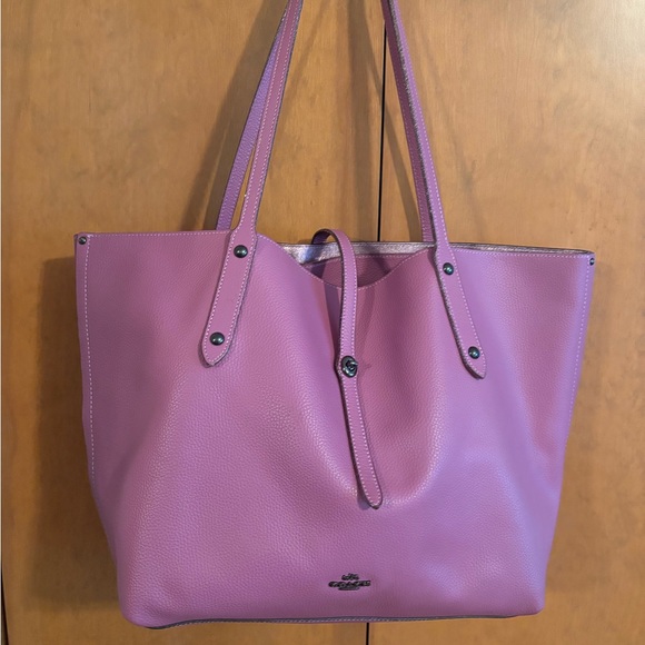 Coach Lilac Leather Tote - Picture 1 of 6